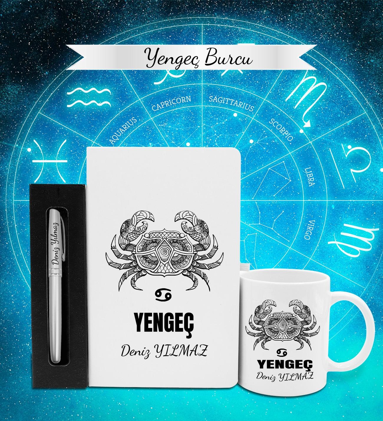 Kişiye%20Özel%20Yengeç%20Burcu%20Defter,%20Kalem%20ve%20Kupa%20Hediye%20Seti