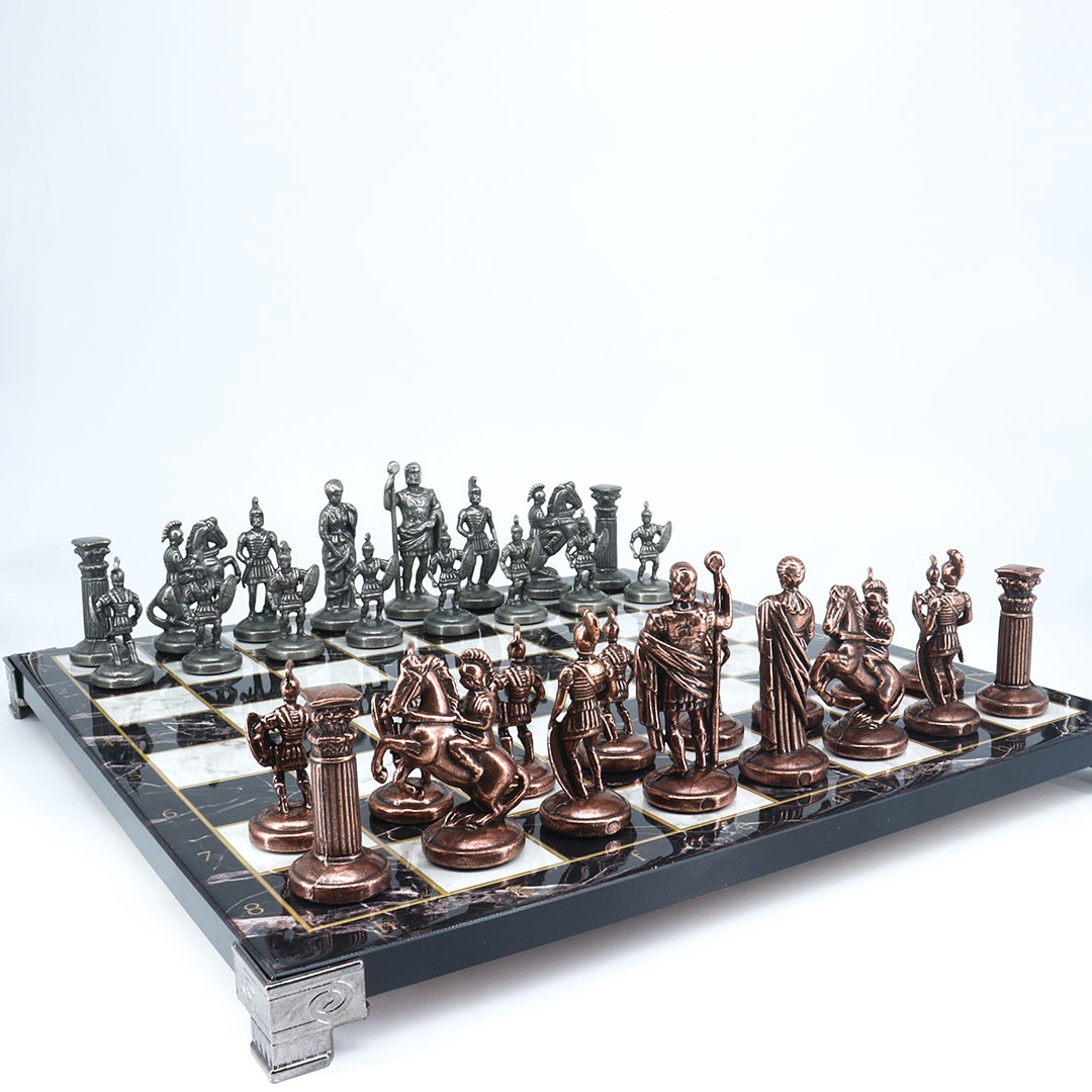 Bakır-Bronz%20Renk%20Pers%20Satranç%20Taşları%20ve%20%20Mermer%20Desen%20Tablalı%20%20Satranç%20Seti