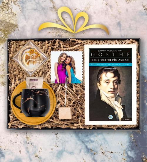 Kişiye Özel Fotoğraf, Goethe Genç Werther’in Acıları , Bambu Fincan,Sabun ve Kahve Seti
