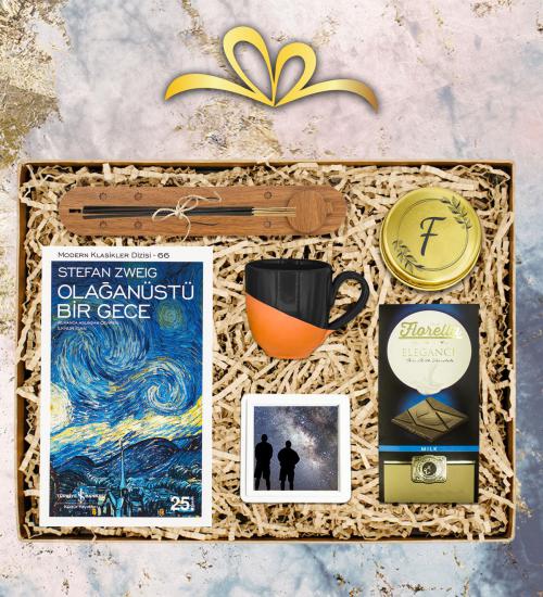 Toprak Kupa, Tütsü ,Kokulu Mum,Çerçeve,Sabun ve Stefan Zweig Kitaplı Set