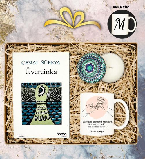 Kişiye Özel Kupa & Mum & Cemal Süreya Üvercinka Kitap’lı Set