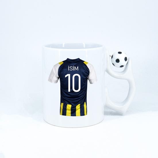 Kişiye Özel Fenerbahçe Tasarımlı Beyaz Renk Kupa